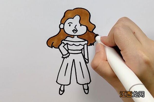 简笔画服装模特图片大全 模特服装简笔画