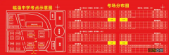 2022年夏季高考临淄中学考点注意事项和考点平面图