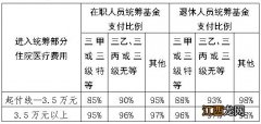 内蒙古医保统筹基金支付比例表一览 内蒙古医保统筹支付标准