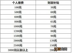 徐州城乡居民养老保险缴费档次 徐州城乡居民养老保险缴费档次表