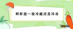 鲜虾放一夜冷藏还是冷冻 鲜虾放一天冷藏还是冷冻