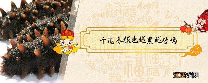 干海参是黑色的好啊还是褐色的好 干海参颜色越黑越好吗
