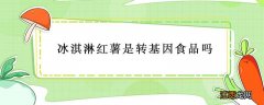 冰淇淋红薯是转基因的吗 冰淇淋红薯是转基因食品吗