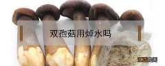 双孢菇用焯水吗 双孢菇不焯水直接炒能吃吗