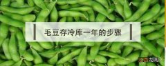 毛豆冷库能放多久 毛豆存冷库一年的步骤