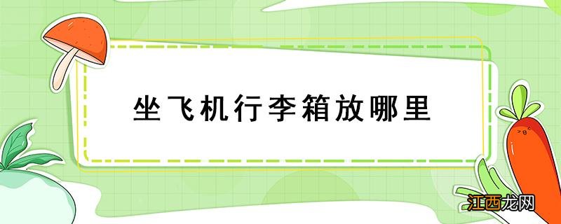 坐飞机行李箱放哪里托运 坐飞机行李箱放哪里