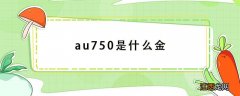 au750是什么金 au750是什么金什么价格