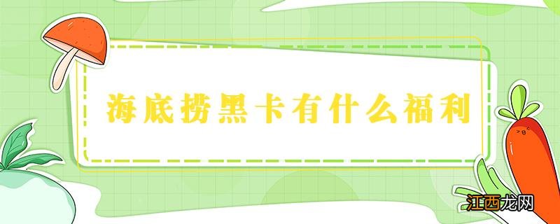 海底捞黑卡会员送什么 海底捞黑卡有什么福利