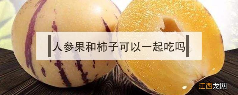 人参果和柿子可以一起吃吗 人参果和柿子可以一起吃吗?