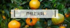 芦柑上火吗? 芦柑上火吗