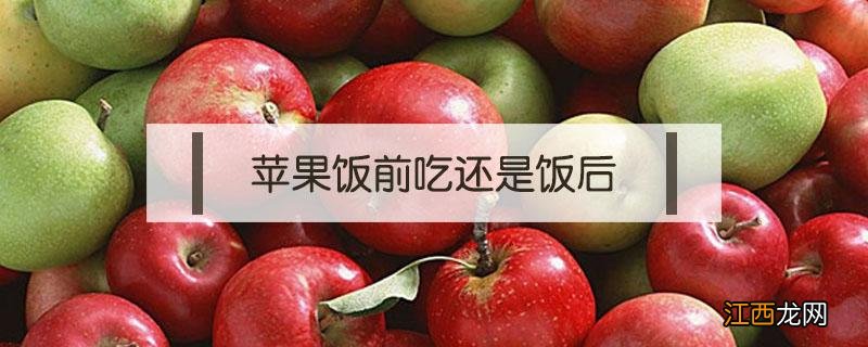 苹果饭前吃还是饭后 苹果饭前吃还是饭后吃