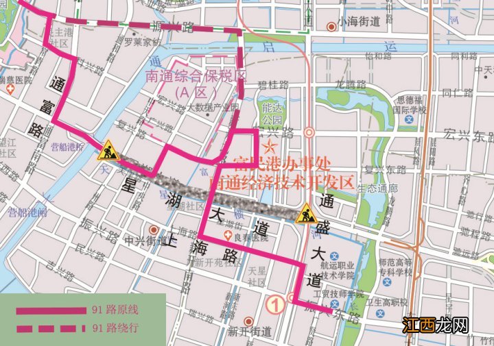 附路线图 3月18日调整7条公交线路延至3月20日执行