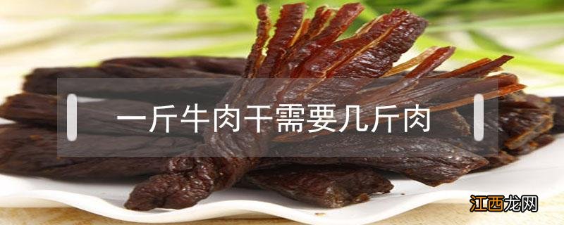 一斤牛肉干需要几斤肉 一斤牛肉干要几斤新鲜牛肉