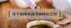 冻干咖啡和速溶咖啡的区别 冻干咖啡是速溶吗