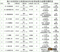 2023海口秀英区文化馆免费公益培训课报名指南