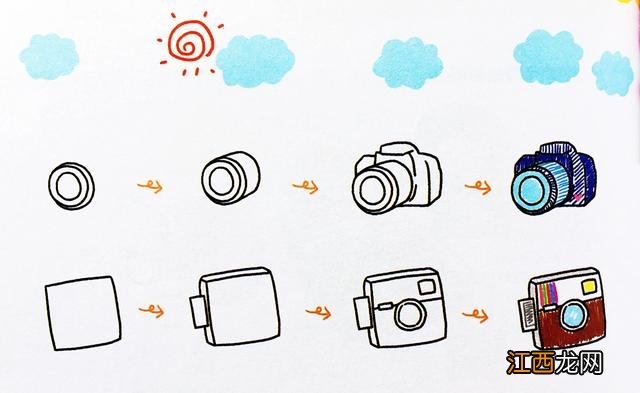 照相机简笔画 可爱 照相机简笔画