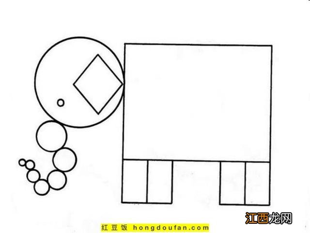 七巧板简笔画简单 七巧板简笔画