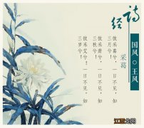 最美《诗经》30首 诗经采葛