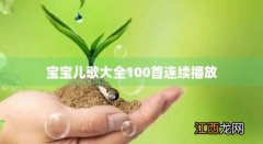 宝宝儿歌大全100首连续播放真人版 宝宝儿歌大全100首连续播放