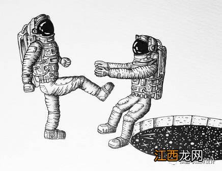 太空画儿童画 科幻画 航天员怎么画