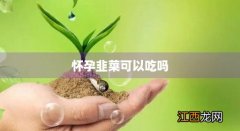 怀孕韭菜能吃嘛 怀孕韭菜可以吃吗