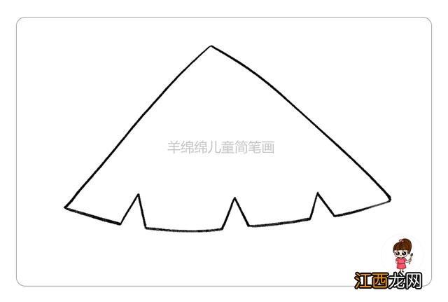 一家三口放风筝的简笔画 风筝的简笔画