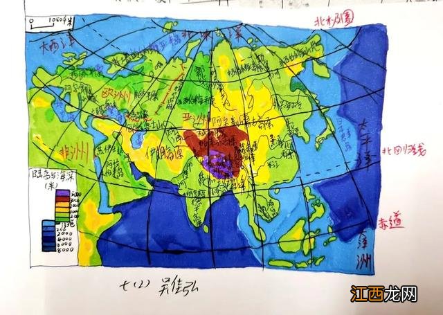 世界地图手抄报简单又漂亮 世界地图手抄报