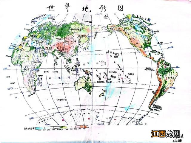 世界地图手抄报简单又漂亮 世界地图手抄报