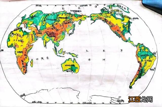 世界地图手抄报简单又漂亮 世界地图手抄报