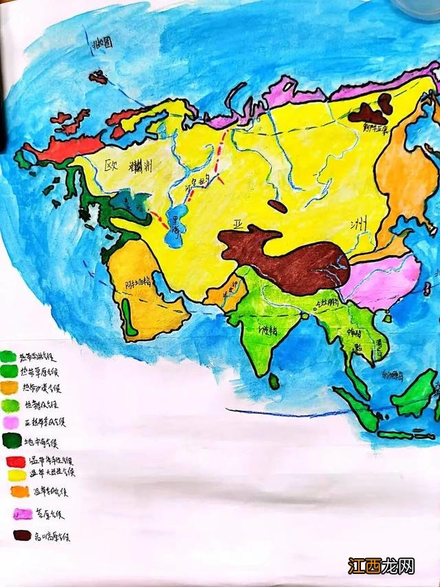 世界地图手抄报简单又漂亮 世界地图手抄报