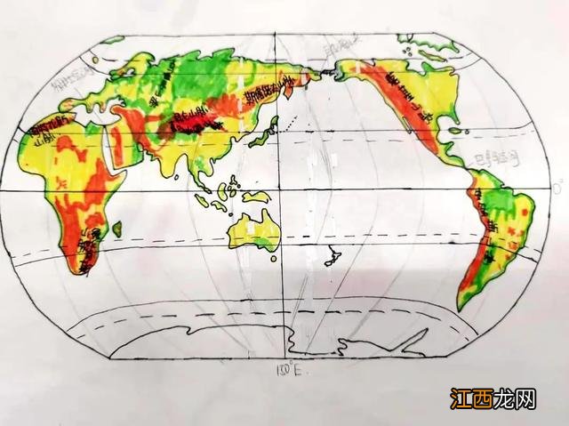 世界地图手抄报简单又漂亮 世界地图手抄报