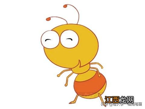 简笔画蚂蚁搬家 简笔画蚂蚁