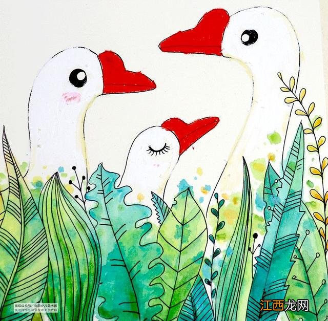 儿童画一家人 画一家人