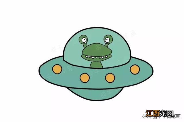 太空简笔画彩色 太空简笔画