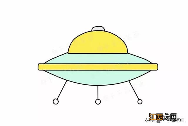 太空简笔画彩色 太空简笔画