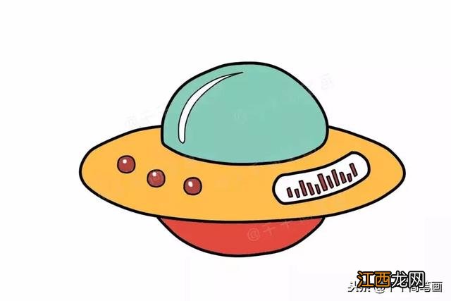 太空简笔画彩色 太空简笔画