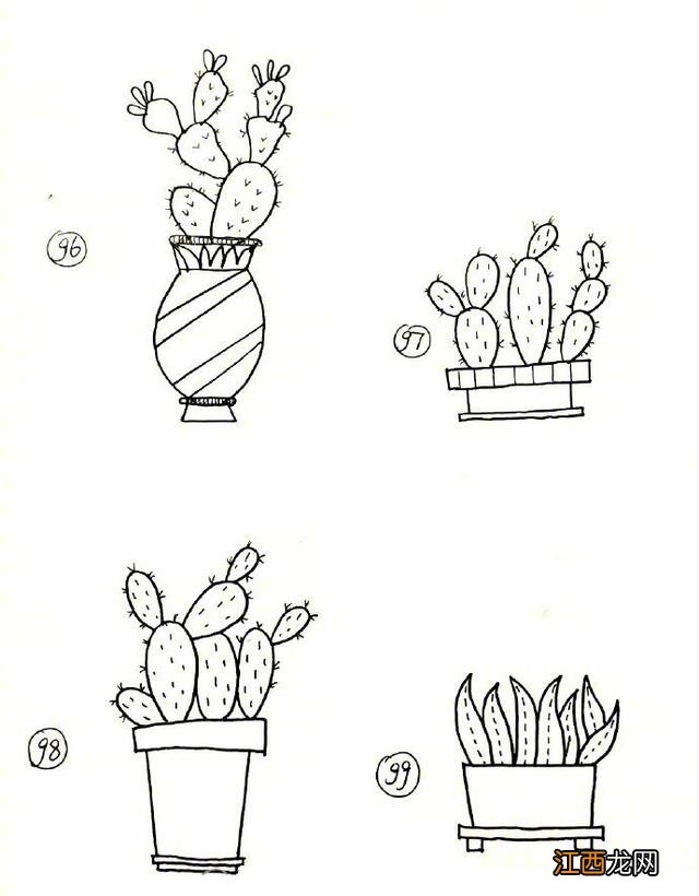 花盆简笔画图片彩色 花盆简笔画