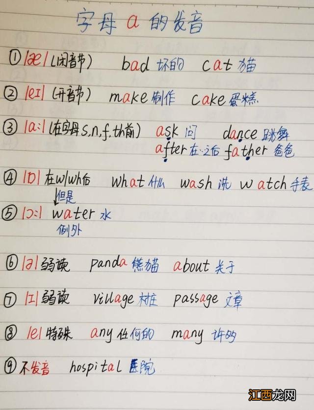 字母a的发音有几种 字母a的发音