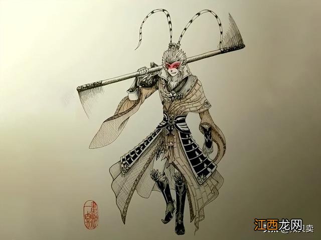 孙悟空画法图片 霸气 孙悟空画法