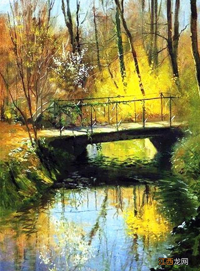 农村自然风景 乡村田园风景画