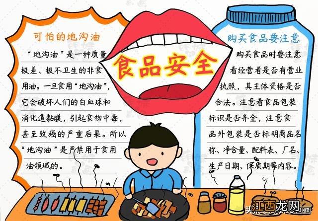 关于美食的手抄报 简单漂亮 关于美食的手抄报