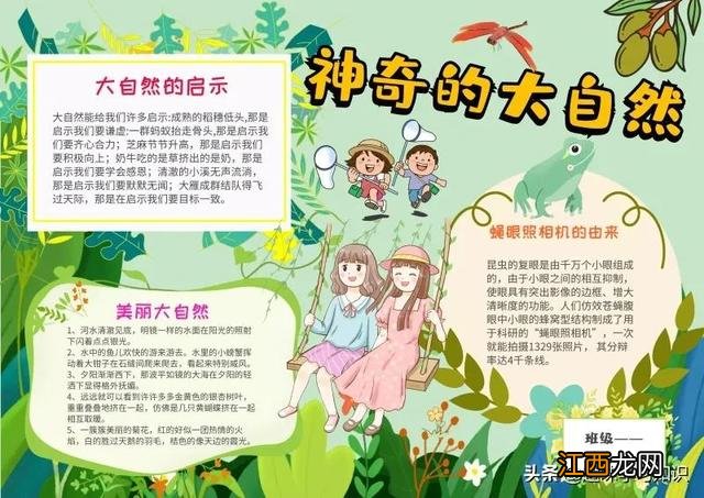走进大自然手抄报资料 走进大自然手抄报