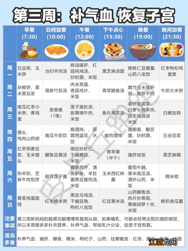 月子食谱30天剖腹产 月子食谱