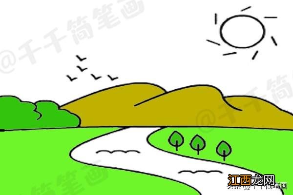 狮子简笔画 河简笔画