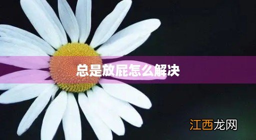 老是放屁怎么办 总是放屁怎么解决