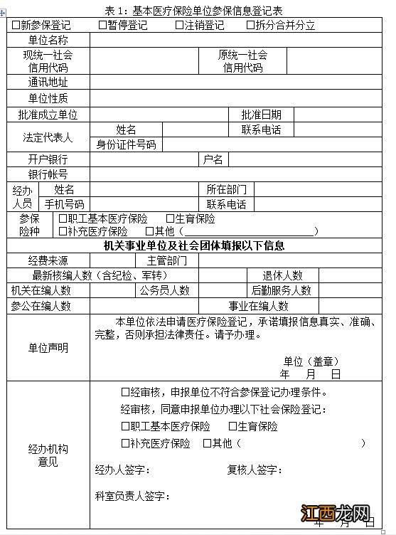 威海单位基本医疗保险参保登记办事指南