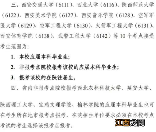 2023陕西研究生考试有哪些考点 2021陕西研究生考试考点