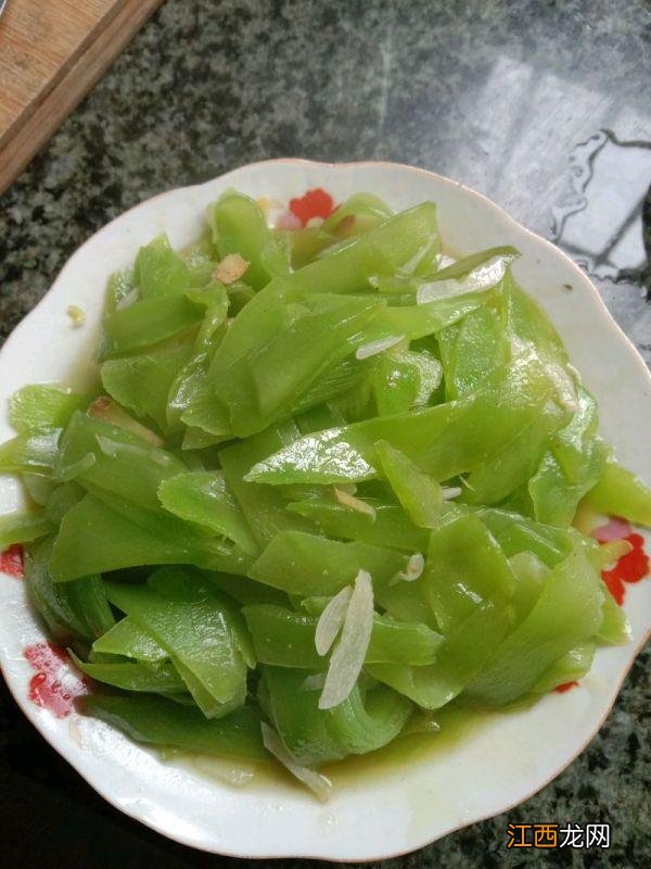 素炒莴笋丝的做法 素炒莴笋丝