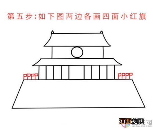 天安门图片简笔画