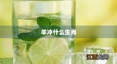 羊的生肖冲什么生肖 羊冲什么生肖